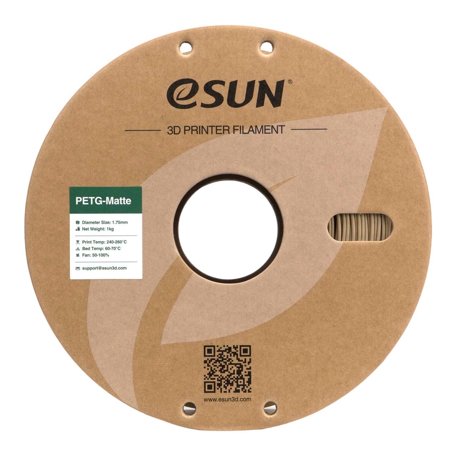 Filament PETG brun terre mat | eSUN