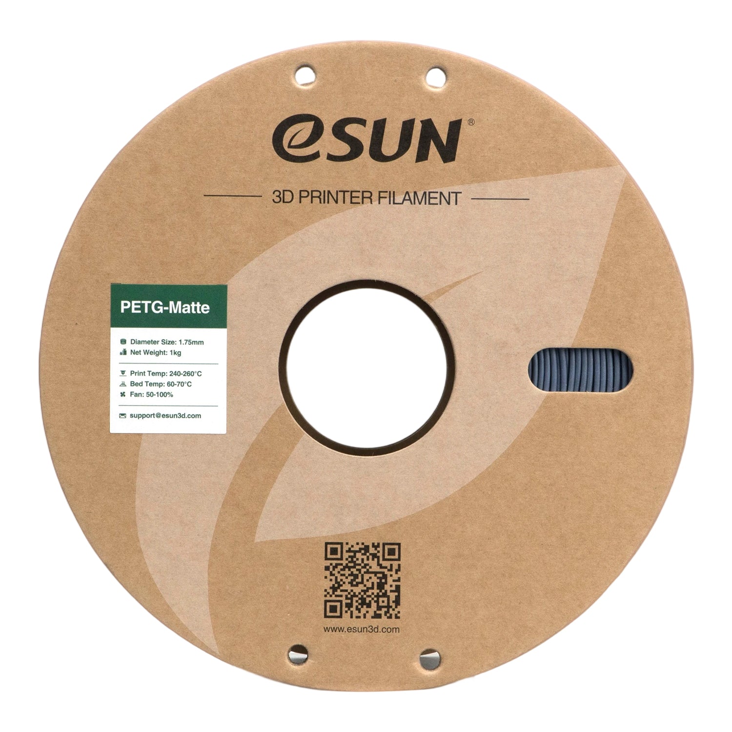 Filament PETG mat grijsblauw | eSUN