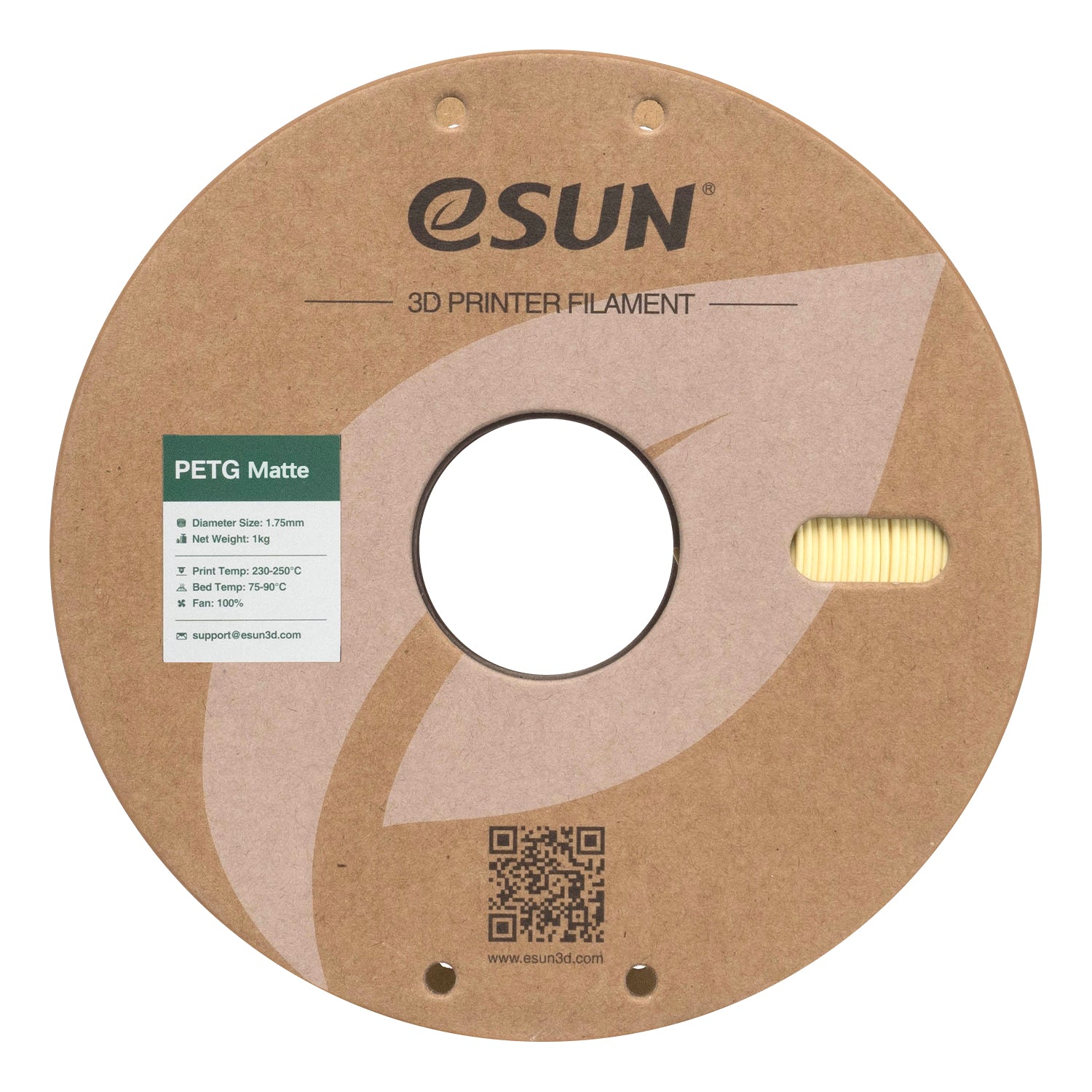 Filament PETG Mat jaune amande | eSUN