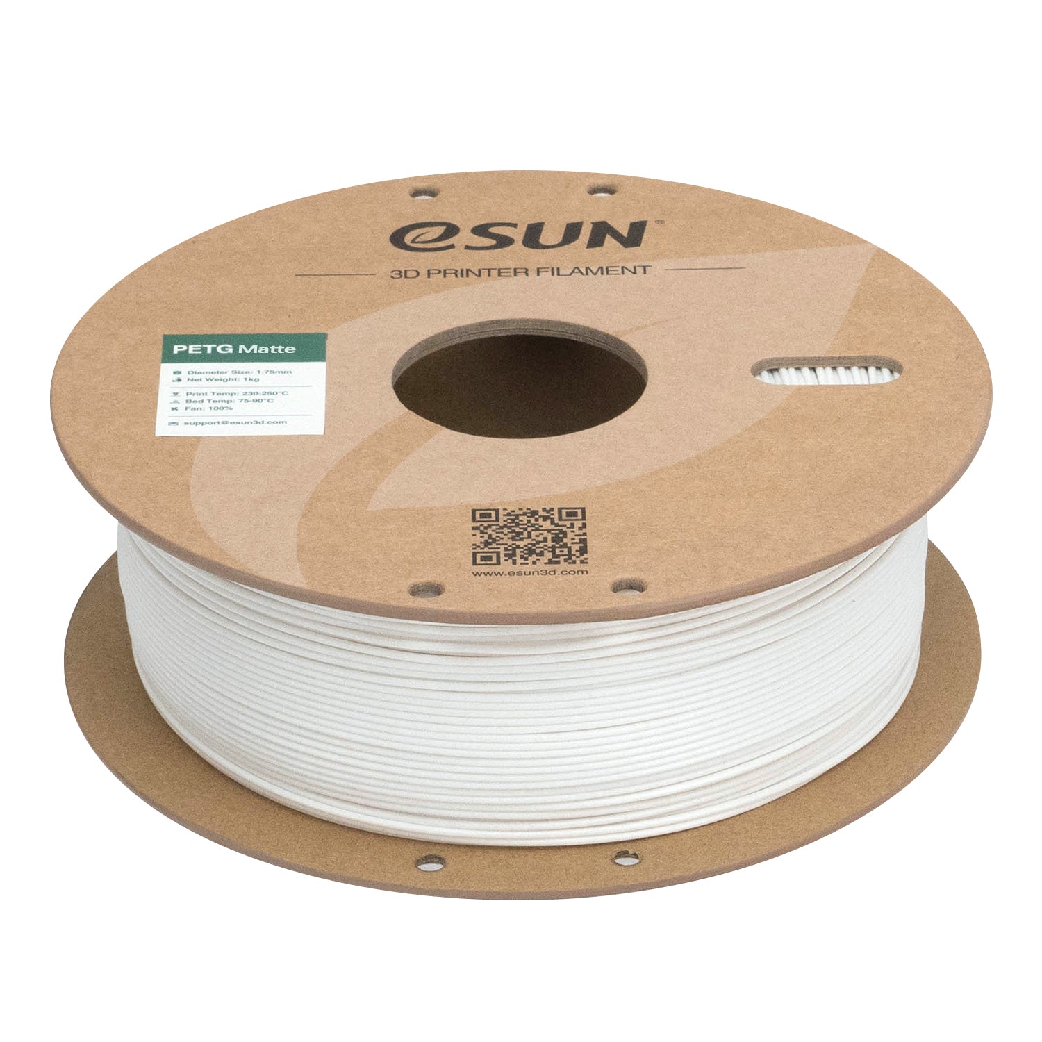 Filament PETG Mat blanc | eSUN