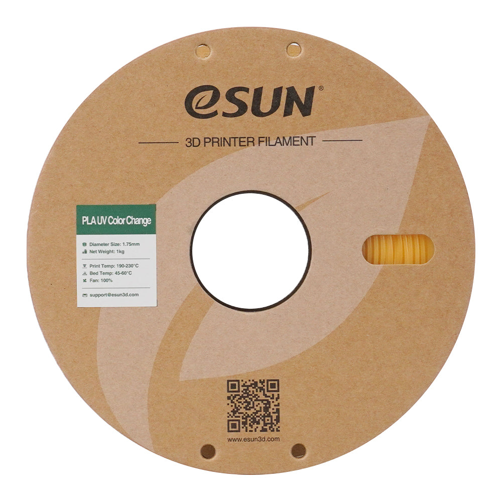 Filament PLA à changement de couleur UV, jaune | eSUN