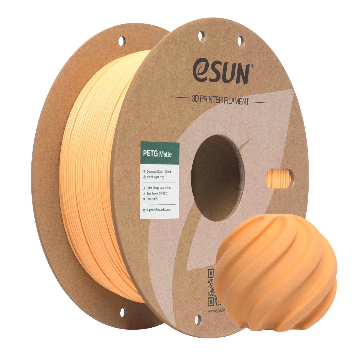 Filament PETG Mat abricot | eSUN