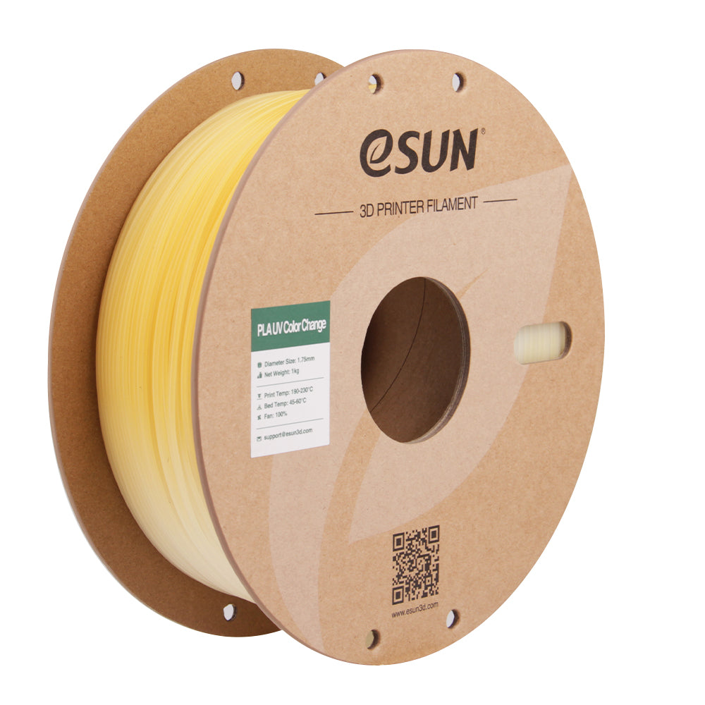 Filament PLA à changement de couleur UV, jaune | eSUN