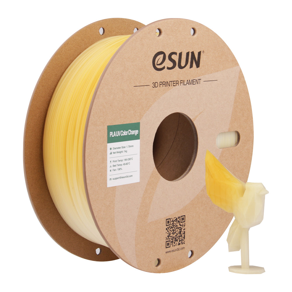 Filament PLA à changement de couleur UV, jaune | eSUN