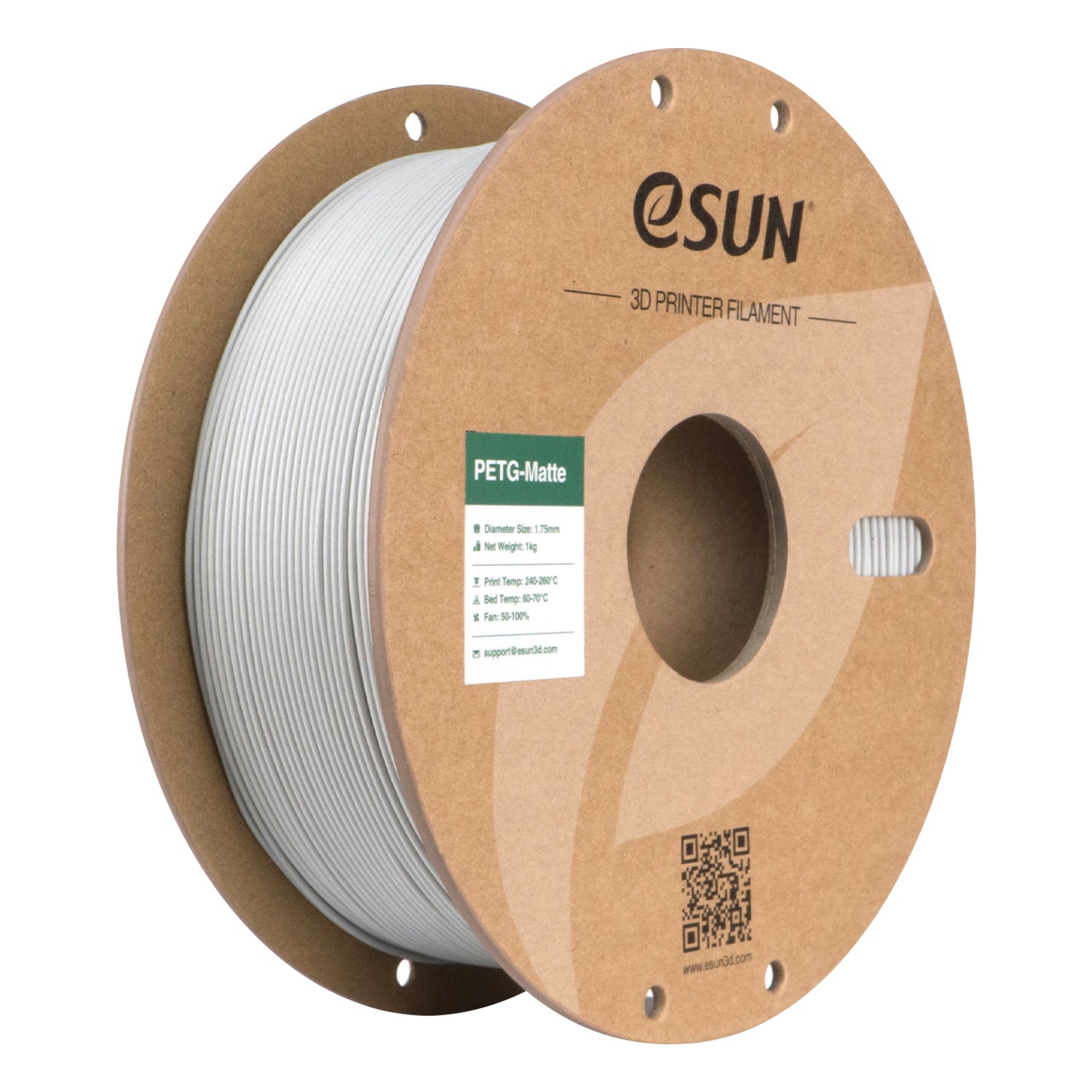 Filament PETG Mat gris béton | eSUN