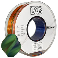 Filament Silk PLA Tri Color orange bleu vert | Prof. Lab