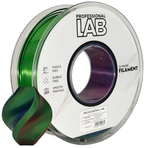 Filament Silk PLA Tri Color rouge bleu vert | Prof. Lab