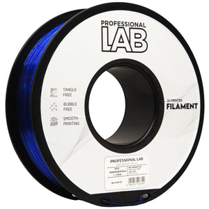 Filament PETG bleu transparent | Prof. Lab