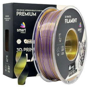 Filament Silk PLA Tri Color noir or violet | Smart Print