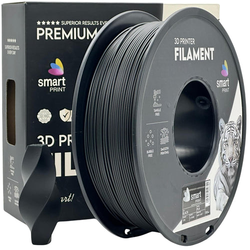 Bobine de filament PLA noir, Smart Print, 1,75 mm